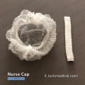 Disposolbe Cap medico elasticitato Blu Nurse Cap